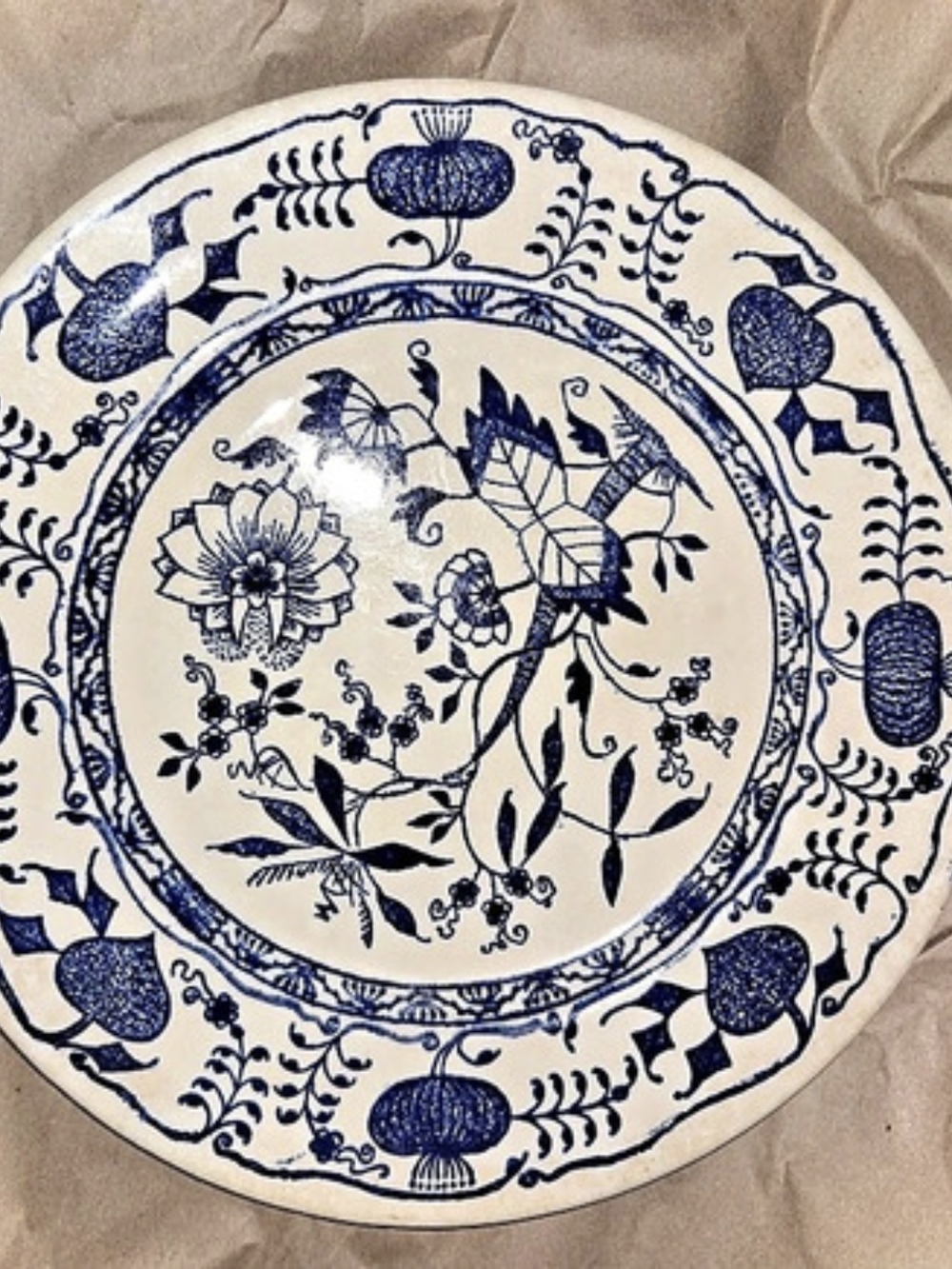 Johnson Brothers Floral Blue & White Dinner Plate